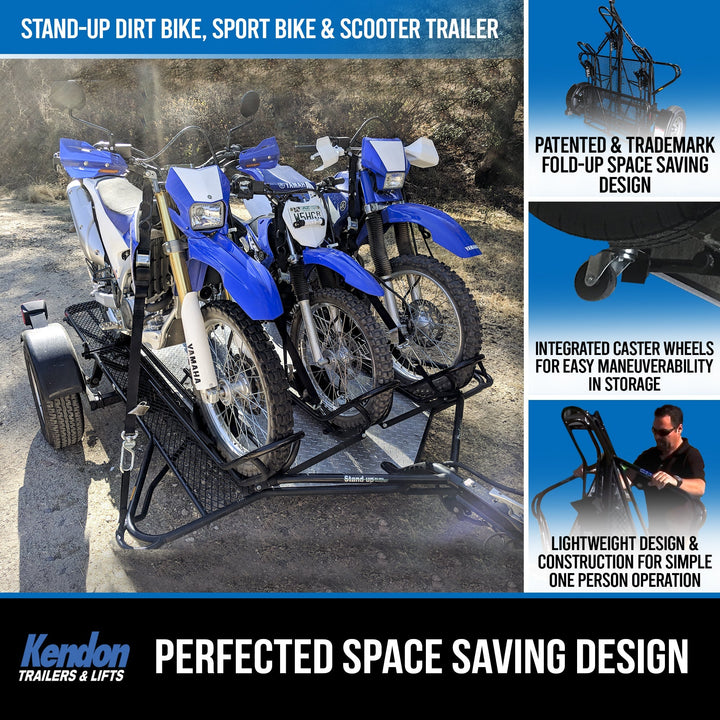 Go!Series Stand-Up™  Dirt Bike Trailer, Sport Bike & Scooter Trailer