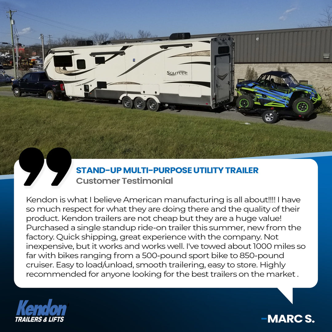 Refurbished Stand-Up™ Utility Trailer Folding Multi-Purpose Utility Trailers