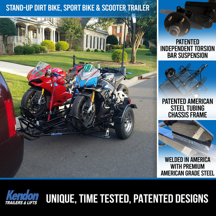 Go!Series Stand-Up™  Dirt Bike Trailer, Sport Bike & Scooter Trailer