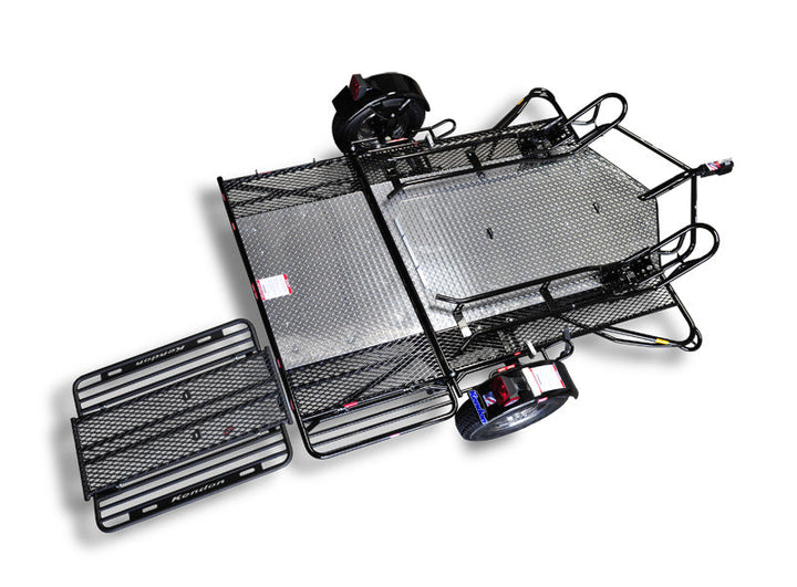 Dual Ride-Up SRL Folding Motorcycle Trailer