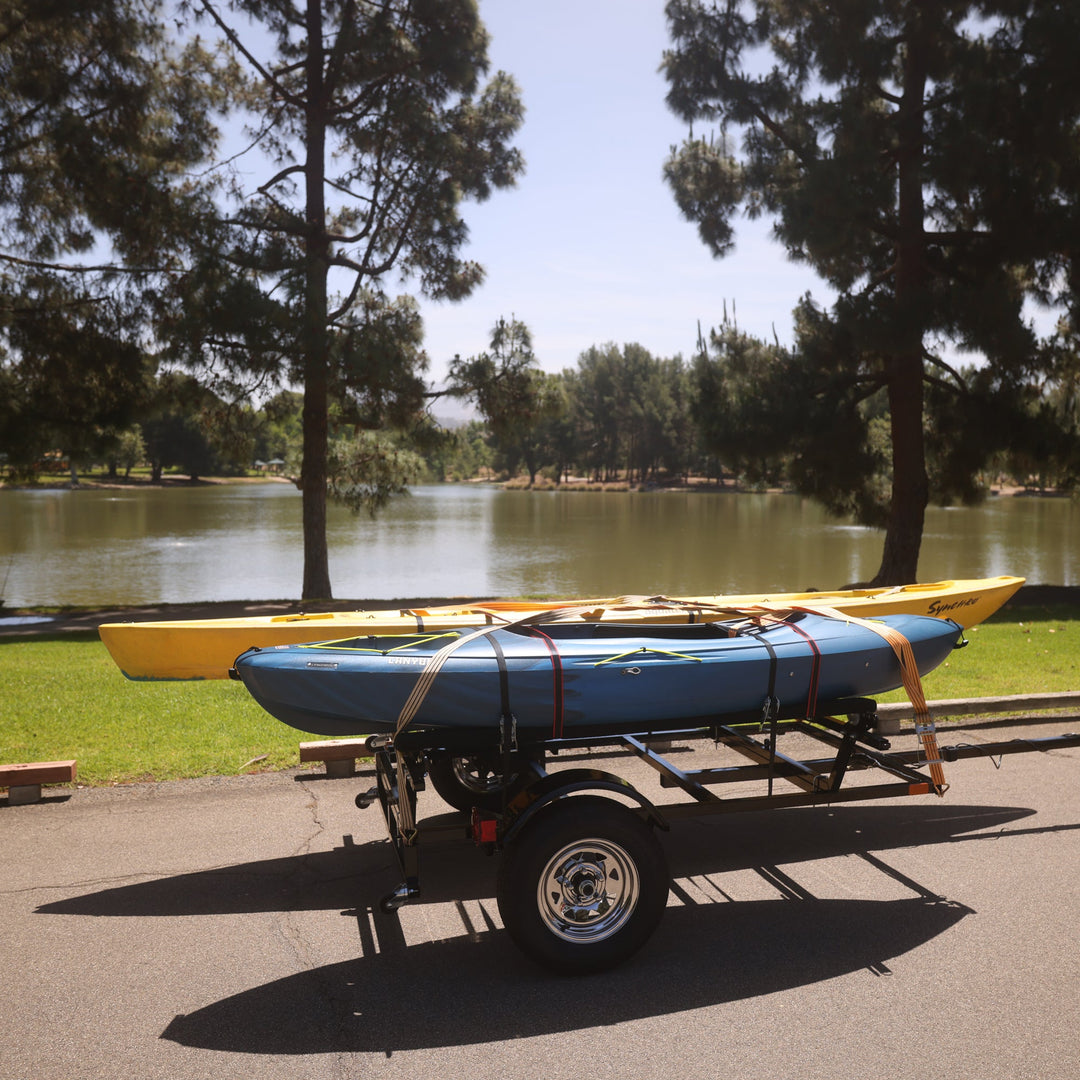 Premium Stand-Up Kayak Trailer with Horizontal Bar