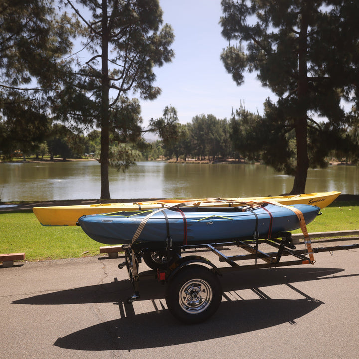 Premium Stand-Up Kayak Trailer with Horizontal Bar