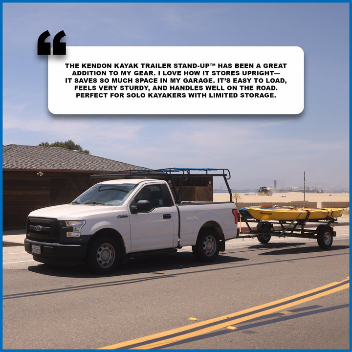 Premium Stand-Up Kayak Trailer with Horizontal Bar